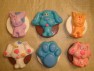 353sp Blue Dog Friends Chocolate or Hard Candy Lollipop Mold